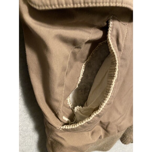 Vintage Bomber Jacket Men’s Small Light Brown Over Sized Pacific Trail Chinstrap - Picture 7 of 16